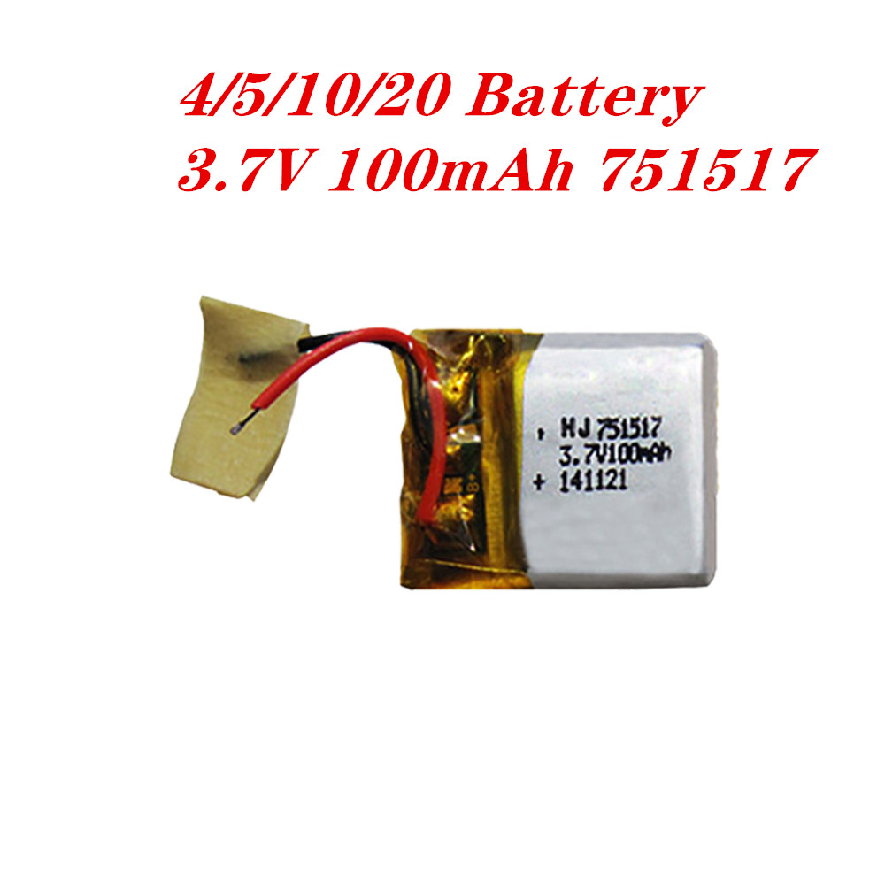 Rc Hobby Airplanes - 4/5/10/20 szt. 1S 3.7V 100mAh Bateria